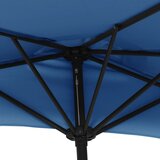 Balkonski suncobran plavi 270 x 144 x 222 cm polukružni | Shoptok.si