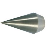 EXPO AMBIENTE Krajnji element Point (Srebrne boje, Prikladno za: Šipke za zavjese Ø 20 mm, 2 Kom.) | shoptok.hr