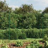 vidaXL Ograda od žičane mreže sa šiljastim držačima zelena 1 4 x 10 m