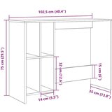  Artisan hrast 102 5x35x75 cm konstruirano drvo | shoptok.hr
