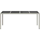  Stol za vrt Bijelo 190 x 90 x 75 cm poliratan | shoptok.hr
