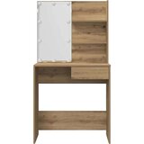 vidaXL Garnitura toaletne mize z LED-om artisan hrast inženirski les | Shoptok.si