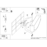 Thoro Bela kovinska LED stenska svetilka JORUN – | Shoptok.si