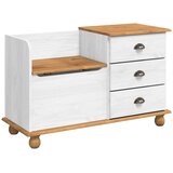  Klupa za pohranu s ladicama ASKIM Bijelo 100 x 39 x 62 cm | shoptok.hr