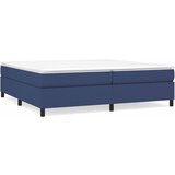  Krevet s oprugama i madracem plavi 200 x 200 cm od tkanine | shoptok.hr