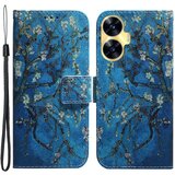 INORCO Ovitek za telefon proti padcem za Realme C55 s tiskanjem vzorcev, PU usnjeno stojalo za denarnico s trakom, (22035519) Cene