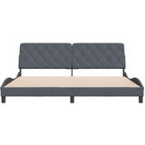 vidaXL Okvir za krevet s uzglavljem tamnosivi 200x200 cm baršunasti | shoptok.hr