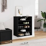 Ormarić za cipele crni 60 x 35 x 70 cm od konstruiranog drva | shoptok.hr