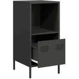 vidaXL Komoda črna 35x39x73,5 cm hladno valjano jeklo | Shoptok.si