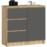 AKORD KOMODA K80 JERRY 1D 3SZ PK DĄB ARTISAN / GRAFIT SZARY, (21703228) | Shoptok.si