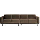 WOOOD Rjava žametna sedežna garnitura 280 cm Statement – | Shoptok.si