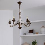  Luster na lancu ANTON 5xE14/15W/230V bronzan | Eponuda.com