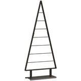 vidaXL Kovinsko božično drevesce z stojalom Črna 125 cm Jeklo | Shoptok.si