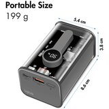 Logilink Power bank 10000 mAh, 1x USB-A, 1x USB-C, sa zaslonom, PD &amp, QC, transp. PA0306 aku-pack 10000 mAh Li-Ion prozirna | Eponuda.ba