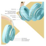 DOQAUS VOGUE Bluetooth slušalice svetloplave | ePonuda.com