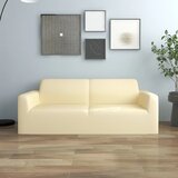 Maison Chic Rastezljiva navlaka za dvosjed krem poliesterski žersej | shoptok.hr