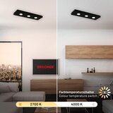 BRILONER 3996035 - LED ugradna svetiljka CTS 3xLED/4W/230V 2700/4000K crna | Eponuda.com
