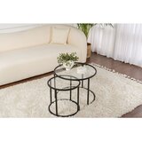 Hanah home Club set stolova Aurum, 60x60x43cm, 2 dijela, crna | Eponuda.ba