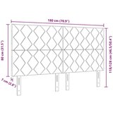  Uzglavlje s uzglavljem Tamno plava 180 cm Baršun | shoptok.hr