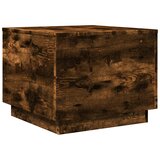 Ormarić za uzglavlje LED boja dimljenog hrasta 50x50x40 cm | Eponuda.ba