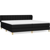 vidaXL Box spring postelja z vzmetnico črn 200x200 cm blago, (20895378) Cene