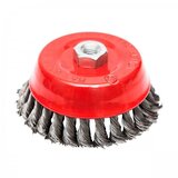  Mašinska čelična četka, upletena lončasta fi125mm za brusilicu procut ( CCLU125BR ) | ePonuda.com