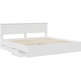  Krevetna konstrukcija Bijelo 200 x 200 cm Inženjersko Drvo | shoptok.hr