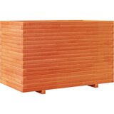 Furnova Vrtno cvetlično korito voščeno rjavo 110x60x72 trdna borovina, (21919858) | Shoptok.si