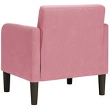 SOFA s naslonima za ruke, ružičasta, 54 cm, baršun | shoptok.hr