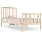  Posteljni okvir iz trdne borovine 75x190 cm, (20883973) | Shoptok.si