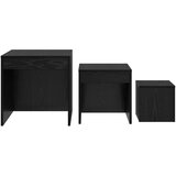  Kava Stol 3 pcs Crni hrast Konstruirano drvo | shoptok.hr