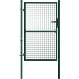 vidaXL Vrata za ograjo iz jekla 100x125 cm zelena Cene