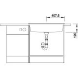 Blanco sudoper DALAGO 8 SILGRANIT CRNA, s dalj. upr. | shoptok.hr