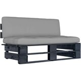  Vrtni sredinski kavč iz palet črna impregnirana borovina | Shoptok.si