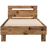  Okvir kreveta s uzglavljem Staro drvo 80 x 200 cm | shoptok.hr