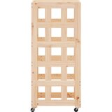 vidaXL Držač za cjepanice s kotačima 40x49x110 cm od borovine | shoptok.hr