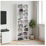 vidaXL CD ormar Bijela 65 x 23 5 x 175 cm Konstruirano drvo - Bijela 1 65 x 23 5 x 175 cm Cijene