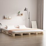  Krevet od paleta 120 x 190 cm od masivne borovine bračni | shoptok.hr