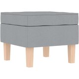  Stolica za ljuljanje s osloncem za noge od tkanine svjetlosiva | shoptok.hr
