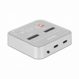 Delock Čitalec in presnemovalec diskov USB 3.2 Gen2 Tip C za M.2 NVMe PCIe+M.2 SATA SSD | Shoptok.si