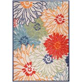 Lesnina XXXL PREPROGA ZA ZUNANJO UPORABO Floral 80/150 cm tkano rdeča Cene