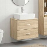  Set namještaja za kupaonicu Hrast sonoma Konstruirano drvo Smeđa 62.5 x 44.5 x 50 cm u
