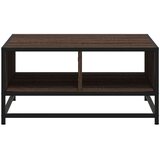  Stolić za kavu smeđa boja hrasta 60,5x60,5x30 cm drvo i metal | shoptok.hr