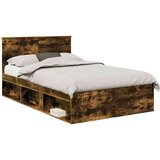  Konstrukcija postelje z vzglavjem Dimljeni oreh 120 x 200 cm, (5000103852) | Shoptok.si