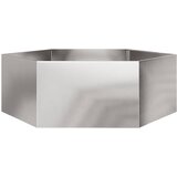  Vrtna sadilica šesterokutna 138x120x45 cm od nehrđajućeg čelika | Eponuda.com
