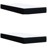 vidaXL Box spring postelja z vzmetnico črn 200x200 cm blago | Shoptok.si
