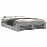 Furnova Posteljni okvir siva sonoma 150x200 cm inženirski les, (21936598) | Shoptok.si