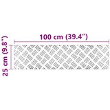  Aluminijske ploče s uzorkom 4 kom Protuklizne 100x25 cm | shoptok.hr
