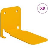  Lebdeća polica s policom Zidne 8 pcs Žuta 6 x 10,8 x 6,6 cm | shoptok.hr
