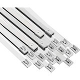  Veza za kabel 25 kom. 7,9 x 450 mm Srebrna | shoptok.hr